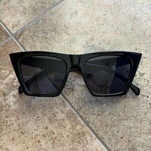 Trendy Statement Black Cat Eye Sunglasses